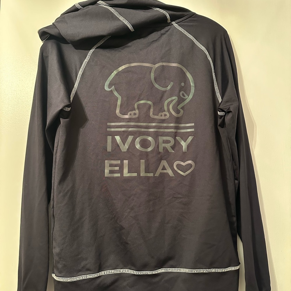 ivory ella zip up hoodie